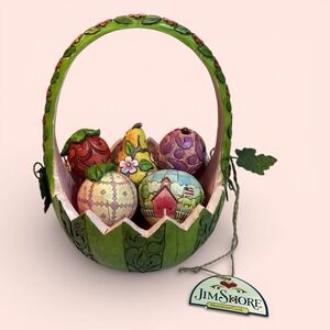 Jim Shore 2007 Set Of 6 Figurine "A Taste Of Summer's Goodness" Heartwood Creek